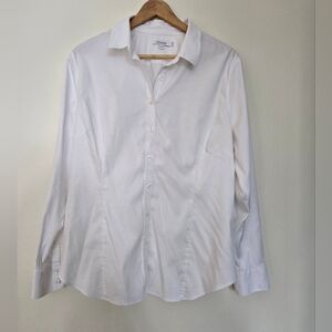 Chico's Elegant White Dress Shirt Size 2.5